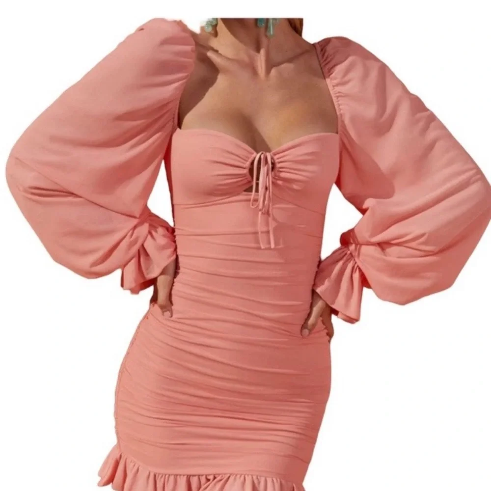 oh polly mesh sleeve dress Oh Polly lace sweetheart neckline cap sleeve mesh maxi dress in cherry red